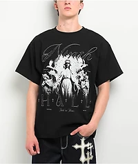 Ninth Hall Heaven Can Wait Black T-Shirt
