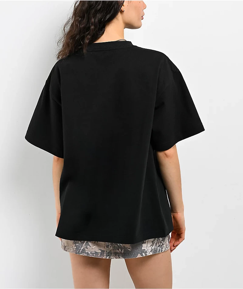 Ninth Hall Heavenly Decay Cross Black Boxy T-Shirt