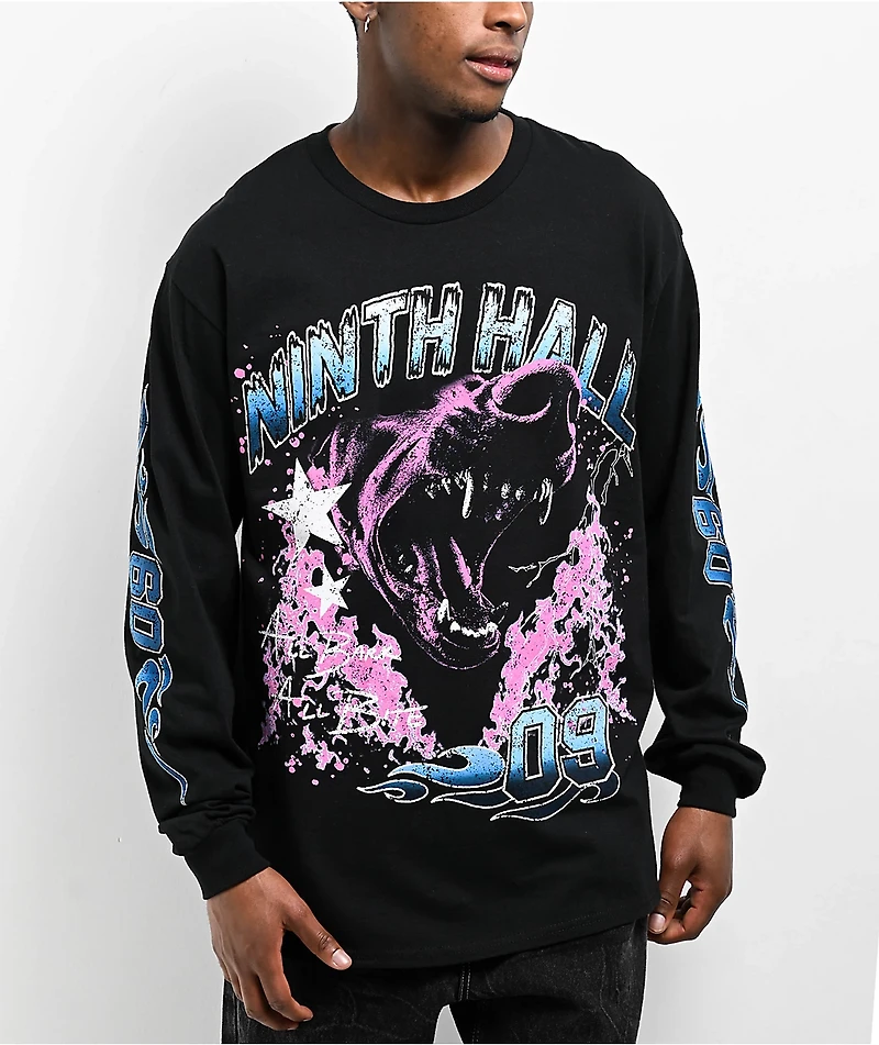 Ninth Hall Hell Dog Black Long Sleeve T-Shirt
