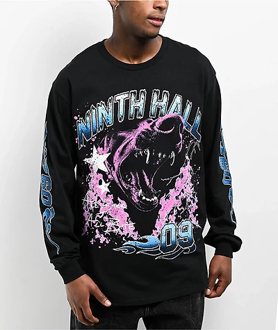 Ninth Hall Hell Dog Black Long Sleeve T-Shirt