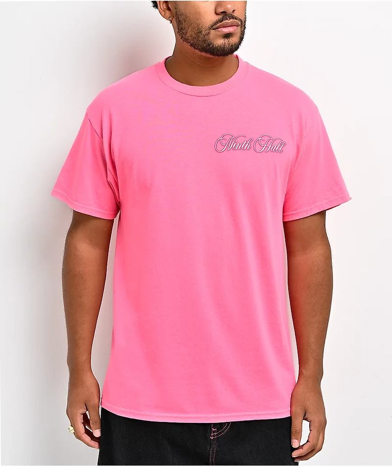 Ninth Hall Hollow Dreams Neon Pink T-Shirt