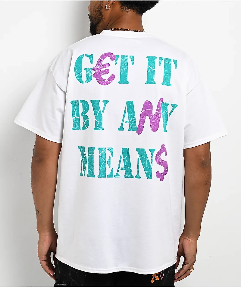 Ninth Hall Hustlin Vintage White T-Shirt