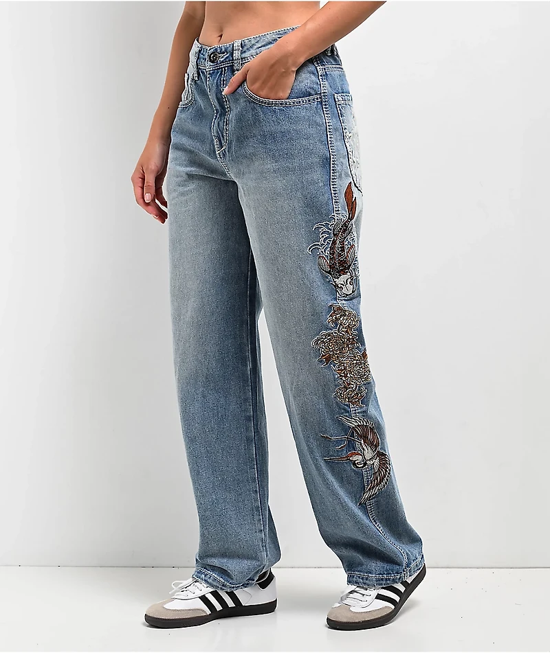 Ninth Hall Idle Consult Straight Leg Denim Jeans