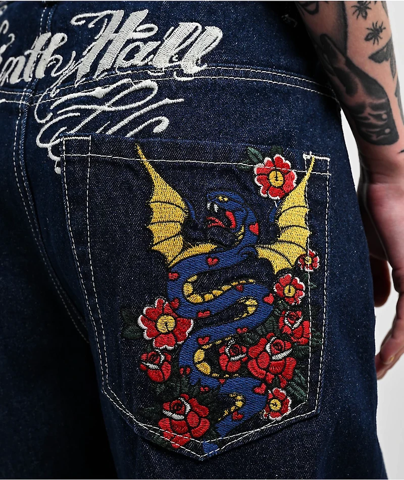 Ninth Hall Idle Rinse Blue Denim Jeans