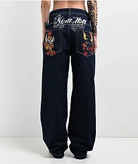 Ninth Hall Idle Rinse Blue Straight Leg Denim Jeans