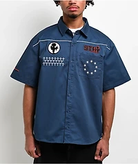 Ninth Hall Ignition Blue Work Shirt