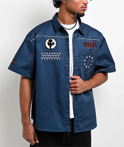Ninth Hall Ignition Blue Work Shirt