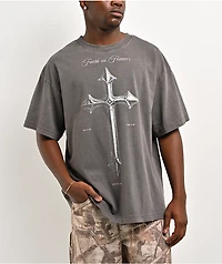 Ninth Hall In Flames Grey T-Shirt