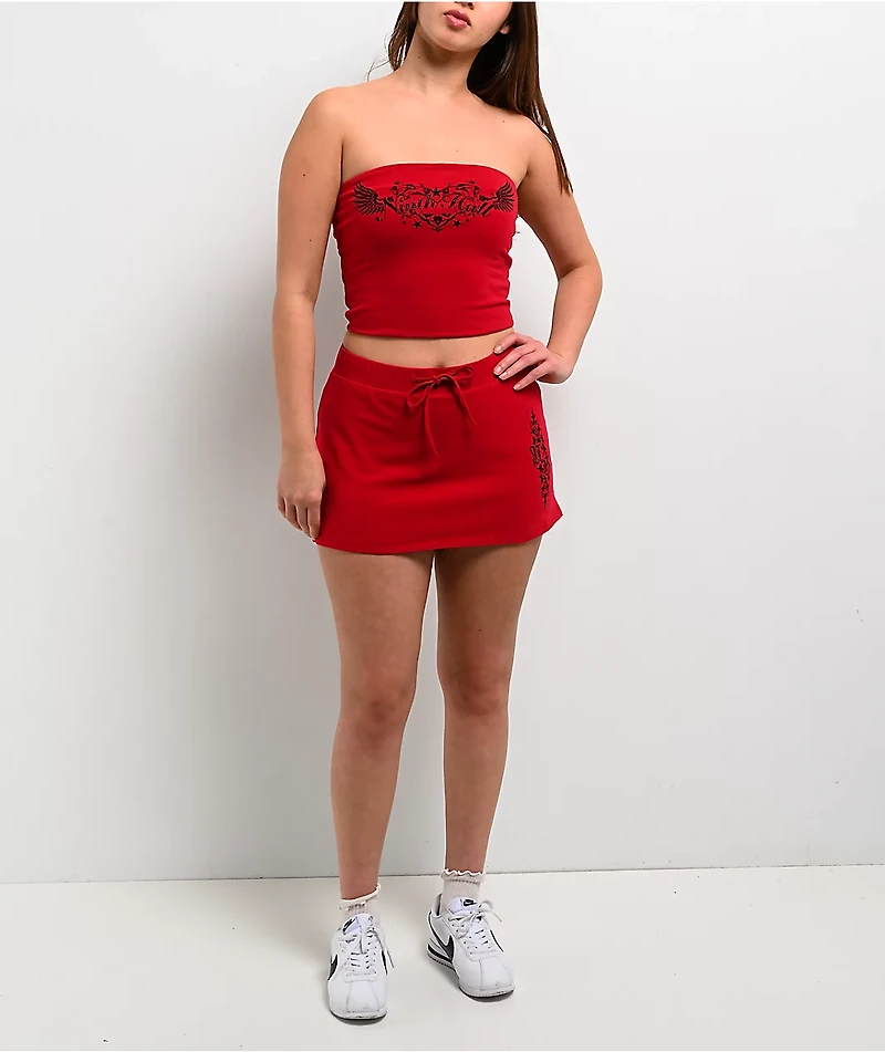 Ninth Hall Khloe Jester Red Skirt