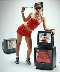 Ninth Hall Khloe Jester Red Skirt
