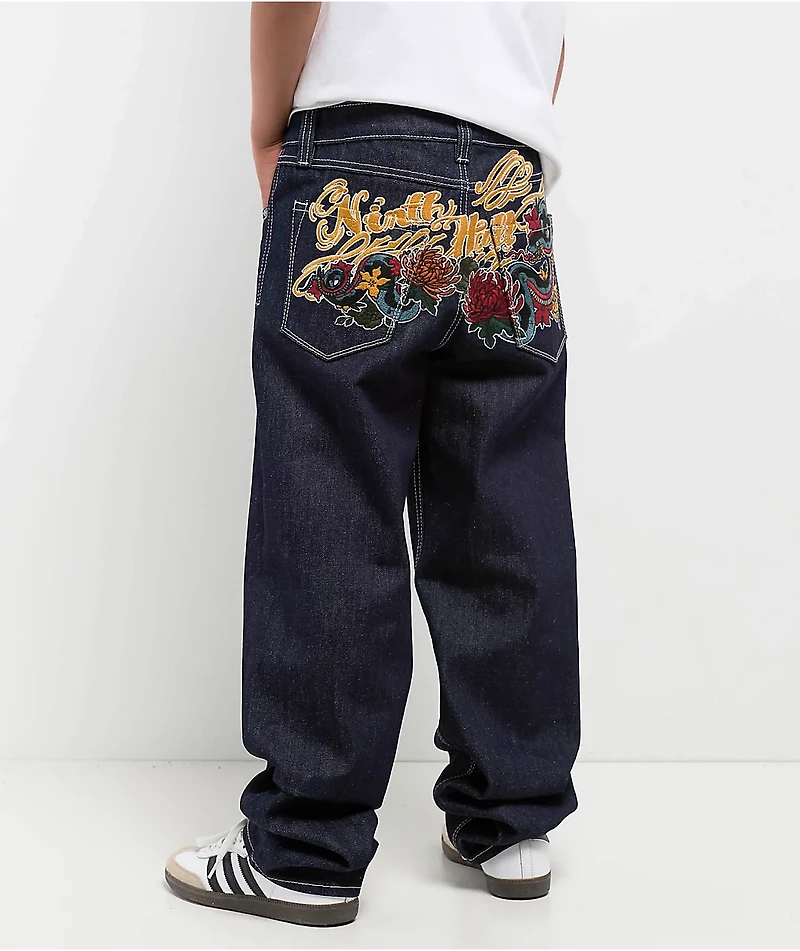 Ninth Hall Kids Ambush Dragon Dark Blue Jeans