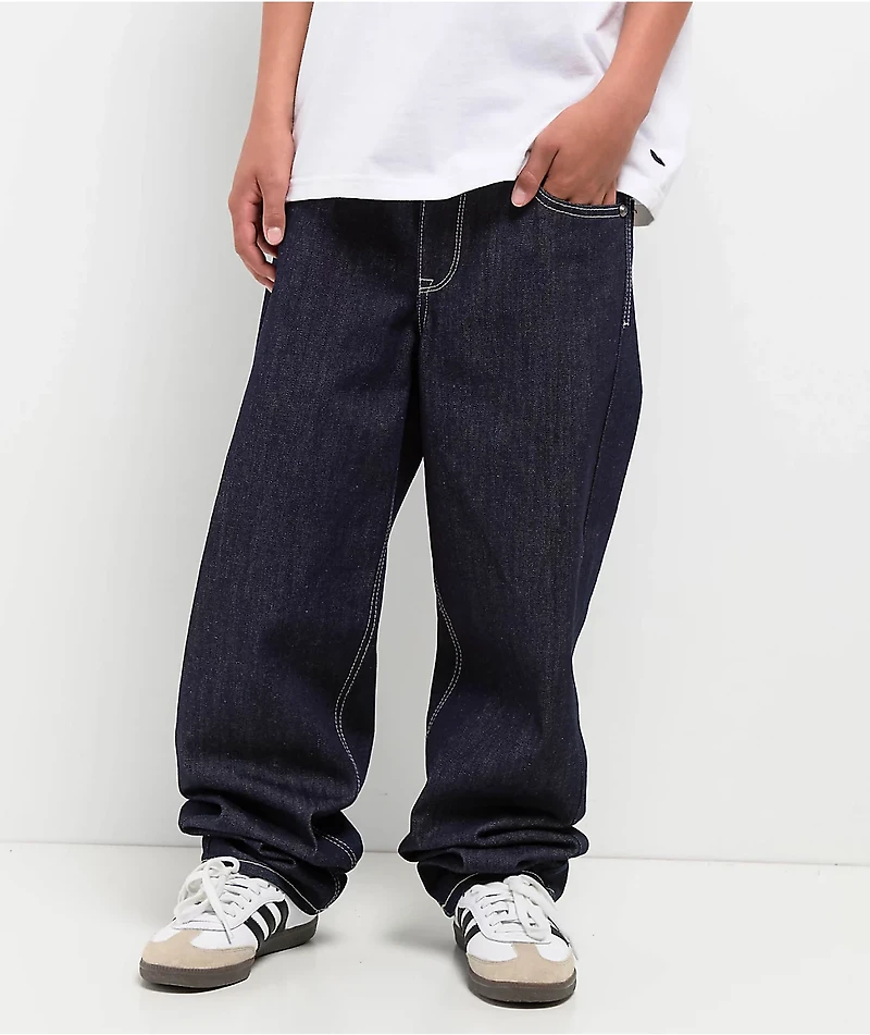Ninth Hall Kids Ambush Dragon Dark Blue Loose Fit Jeans