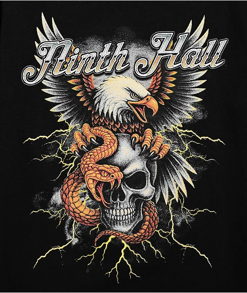 Ninth Hall Kids Eagle Rock Black T-Shirt