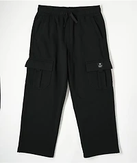 Ninth Hall Kids Stash Black Cargo Sweatpants