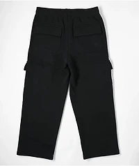 Ninth Hall Kids Stash Black Cargo Sweatpants