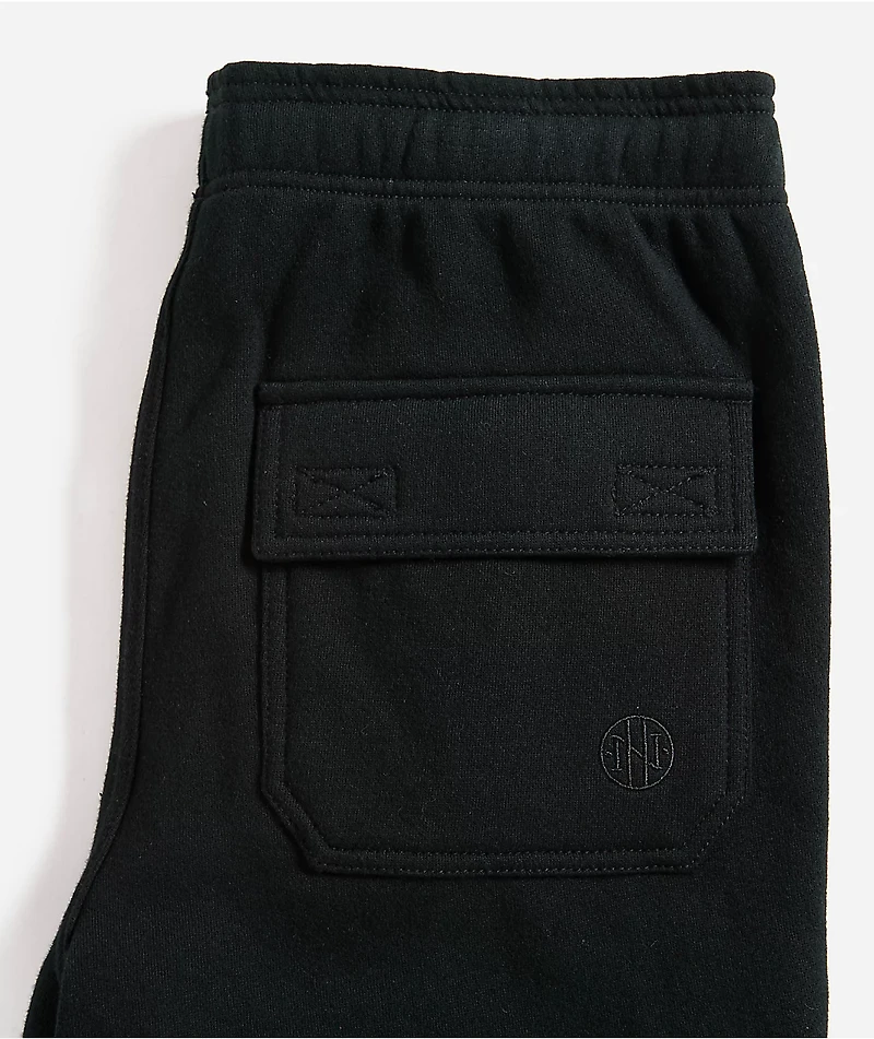 Ninth Hall Kids Stash Black Cargo Sweatpants