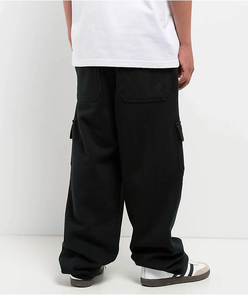 Ninth Hall Kids Stash Black Cargo Sweatpants