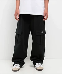 Ninth Hall Kids Stash Black Cargo Sweatpants