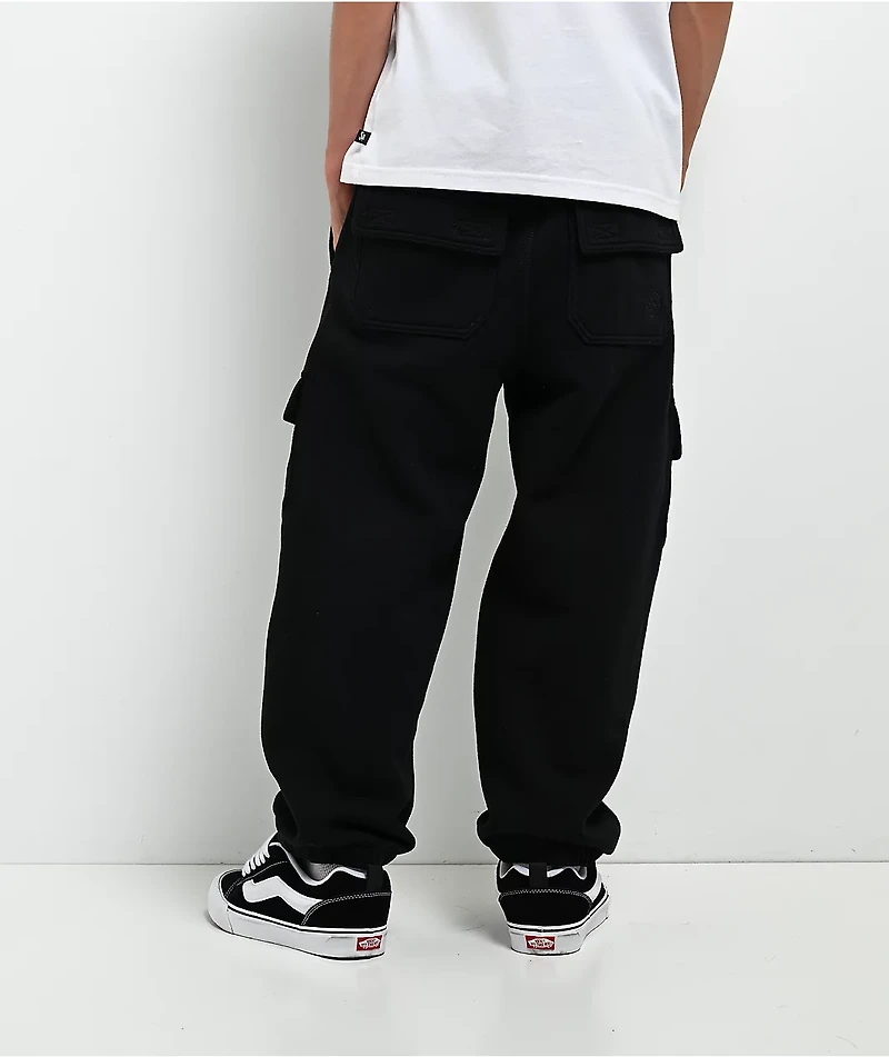 Ninth Hall Kids Stash Black Cargo Sweatpants