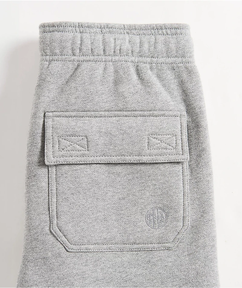 Ninth Hall Kids Stash Heather Grey Cargo Sweatpants