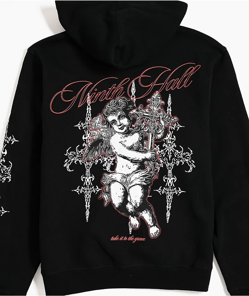Ninth Hall Kids The Grave Black Zip Hoodie