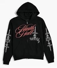 Ninth Hall Kids The Grave Black Zip Hoodie