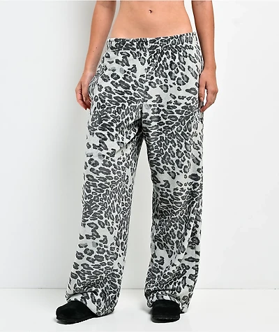 Ninth Hall Kitty Grey Plush Lounge Pants