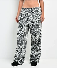 Ninth Hall Kitty Grey Plush Lounge Pants