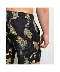 Ninth Hall Koi Black Board Shorts
