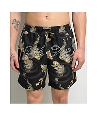 Ninth Hall Koi Black Board Shorts