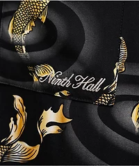 Ninth Hall Koi Black Short Sleeve Button Up Shirt