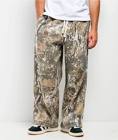 Ninth Hall Leafy Camo Baggy Fleece Sweatpants