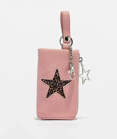 Ninth Hall Leopard Star Pink Mini Wallet