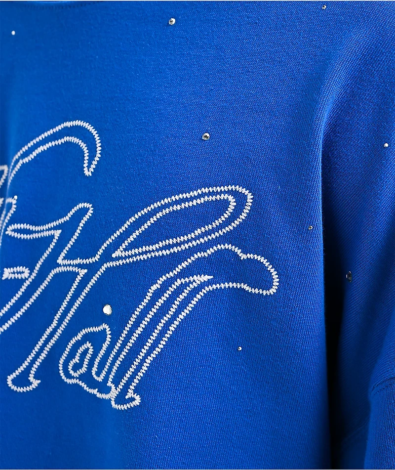 Ninth Hall Lightfall Blue & White 2fer Long Sleeve T-Shirt