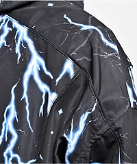 Ninth Hall Lightning Black Hooded Windbreaker Jacket