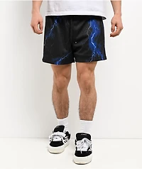 Ninth Hall Lightning Black Mesh Shorts