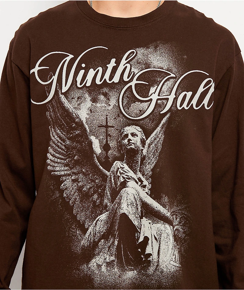 Ninth Hall Like A Saint Brown Long Sleeve T-Shirt