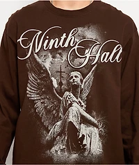 Ninth Hall Like A Saint Brown Long Sleeve T-Shirt