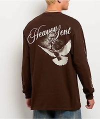 Ninth Hall Like A Saint Brown Long Sleeve T-Shirt