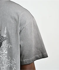 Ninth Hall Little Helper Charcoal Grey Wash T-Shirt