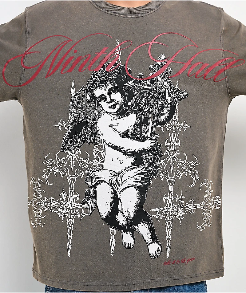 Ninth Hall Little Helper Grey Wash T-Shirt