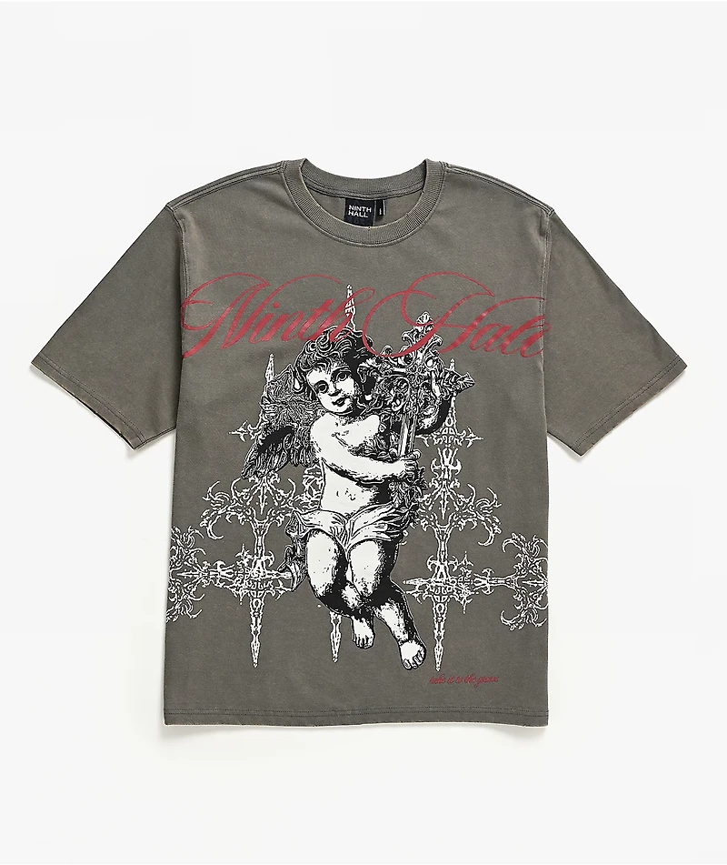 Ninth Hall Little Helper Grey Wash T-Shirt