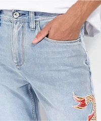 Ninth Hall Lure Ember Koi Light Blue Denim Jeans