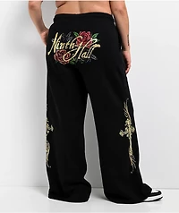 Ninth Hall MTT Black Wide Leg Sweatpants