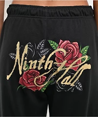 Ninth Hall MTT Black Wide Leg Sweatpants