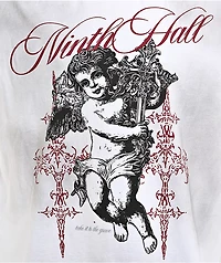 Ninth Hall Maeve Angel White Wash Oversized Boxy T-Shirt