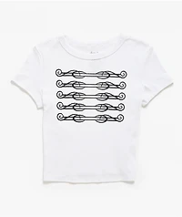Ninth Hall Marching Band White Crop T-Shirt
