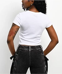Ninth Hall Marching Band White Crop T-Shirt
