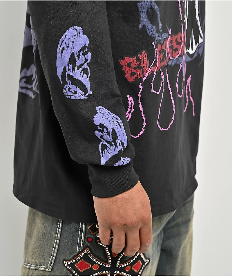 Ninth Hall Maxxxed Out Black Long Sleeve T-Shirt