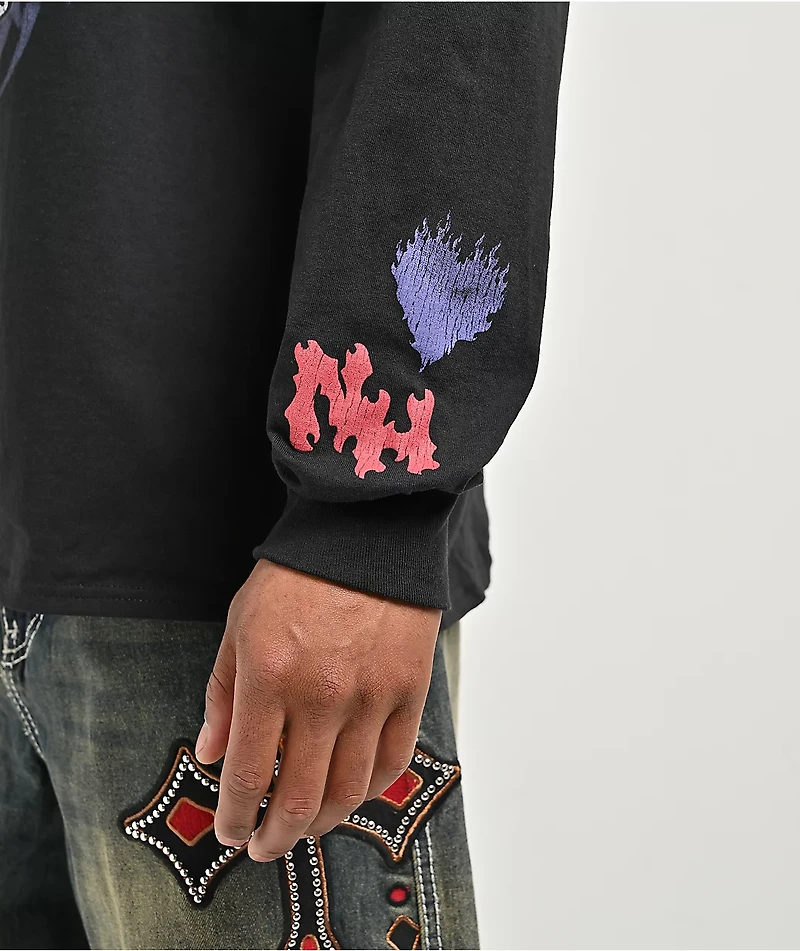 Ninth Hall Maxxxed Out Black Long Sleeve T-Shirt